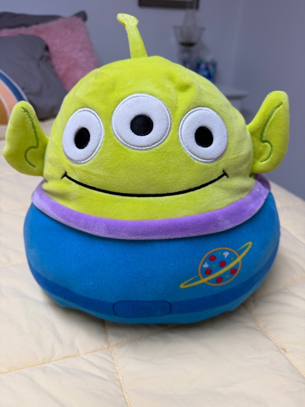 Disney Three-Eyed Alien Plush - Green, Blue, Purple